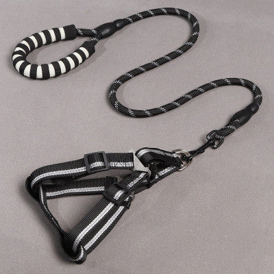 Pet Supplies Dog Leash Dog Leash Chest Harness Black