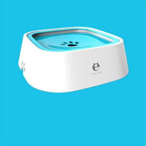 1.5L Cat Dog Water Bowl Carried Floating Bowl Anti-Overflow Slow Water Feeder Dispenser Pet Fountain ABS&PP Dog Supplies Blue
