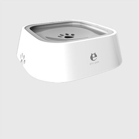 1.5L Cat Dog Water Bowl Carried Floating Bowl Anti-Overflow Slow Water Feeder Dispenser Pet Fountain ABS&PP Dog Supplies Grey