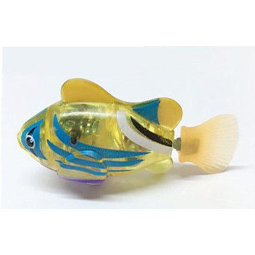 Cat Interactive Electric Fish Water Toy For Indoor Play Swimming Robot Fish Toys For Cat Dog Pet Baby Swimmer Bath Robofish Toys Striped yellow 1PC