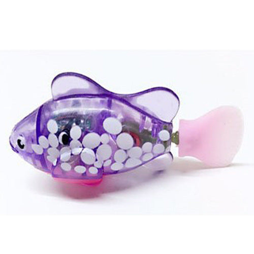 Cat Interactive Electric Fish Water Toy For Indoor Play Swimming Robot Fish Toys For Cat Dog Pet Baby Swimmer Bath Robofish Toys Spot purple 1PC