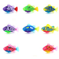 Cat Interactive Electric Fish Water Toy For Indoor Play Swimming Robot Fish Toys For Cat Dog Pet Baby Swimmer Bath Robofish Toys 8 random with lights 1PC