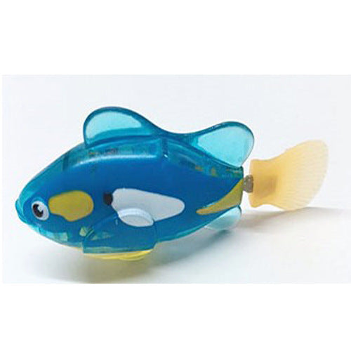 Cat Interactive Electric Fish Water Toy For Indoor Play Swimming Robot Fish Toys For Cat Dog Pet Baby Swimmer Bath Robofish Toys Dark blue, 1PC