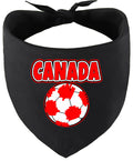Canada Soccer Pet Bandana Black