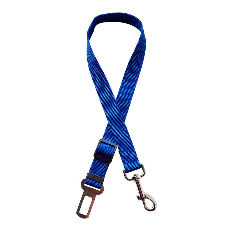 Adjustable Pet Cat Dog Car Seat Belt Pet Seat Vehicle Dog Harness Lead Clip Safety Lever Traction Dog Collars Dogs Accessoires Pets Products Blue