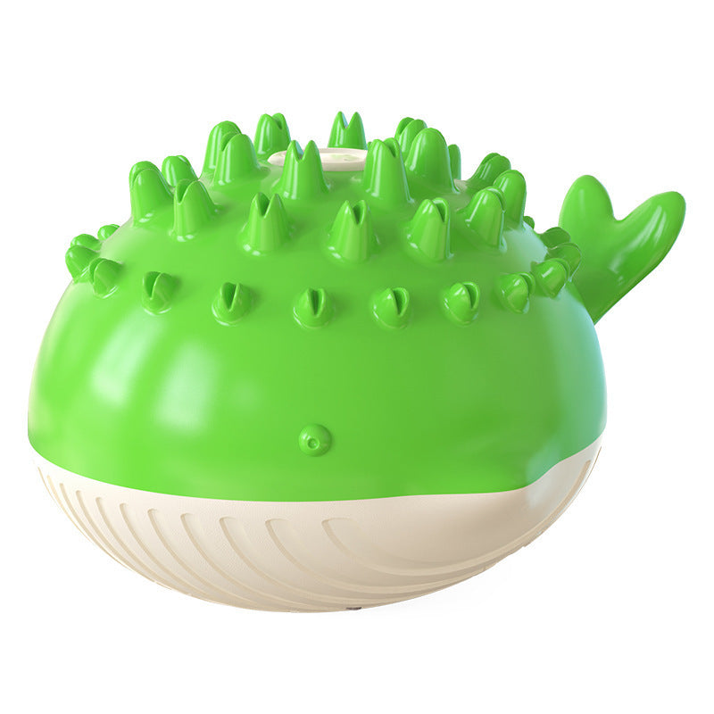 Pets Supplies Factory Amazon Hot Summer Electric Water Floating Swimming Bathing Water Spray Dog Toy Green 4