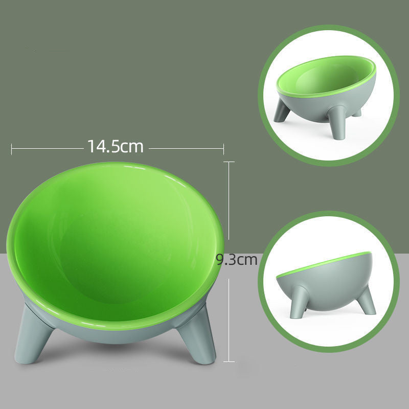 Cat Dog Bowl With Stand Pet Feeding Food Bowls Dogs Bunny Rabbit Nordic Color Feeder Product Supplies Pet Accessories Moff green