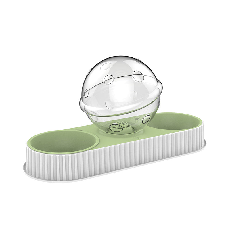 Plastic Pet Feeding Drinkers Cat Dog Automatic Feeder Drinking Animal Pet Bowl Water Bowl For Pets Dog Automatic Drinkers Green