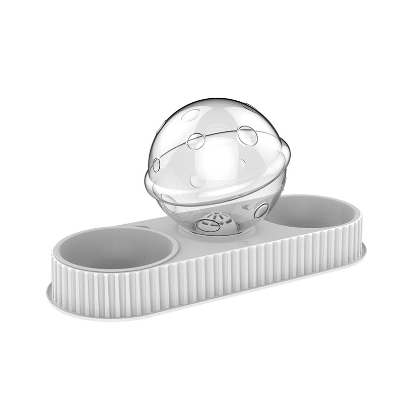 Plastic Pet Feeding Drinkers Cat Dog Automatic Feeder Drinking Animal Pet Bowl Water Bowl For Pets Dog Automatic Drinkers White