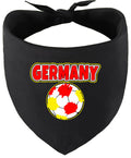 Germany Soccer Pet Bandana Black