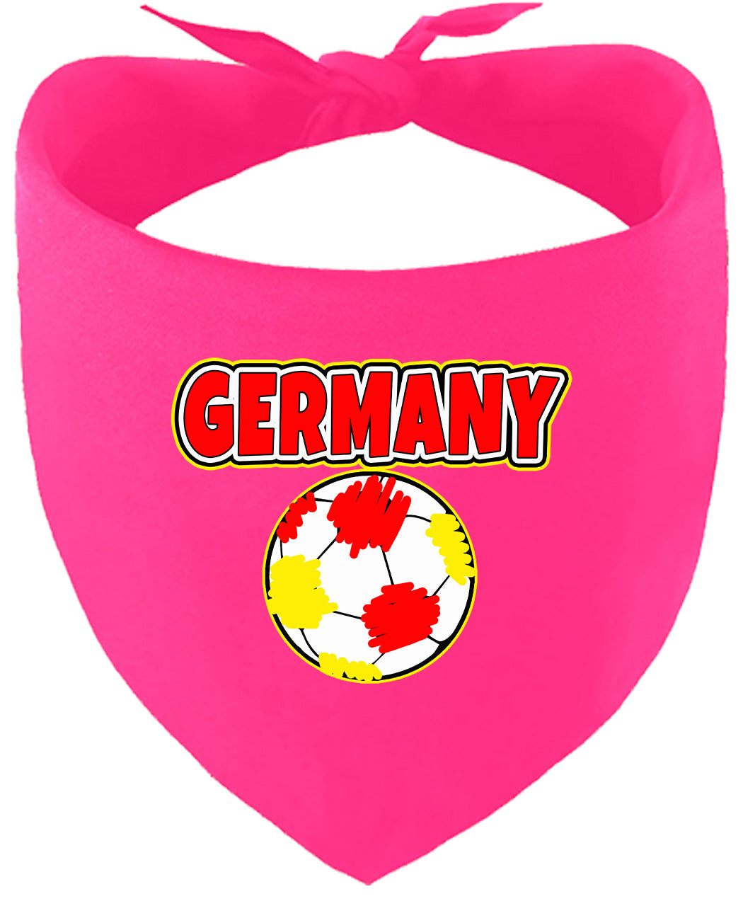 Germany Soccer Pet Bandana Bright Pink