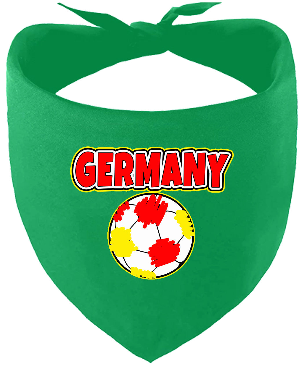 Germany Soccer Pet Bandana Emerald Green