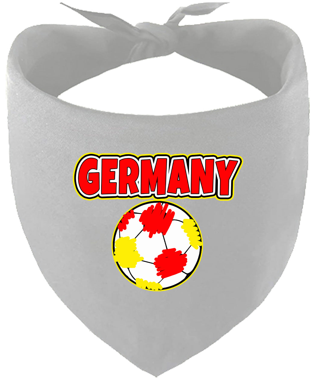 Germany Soccer Pet Bandana Grey