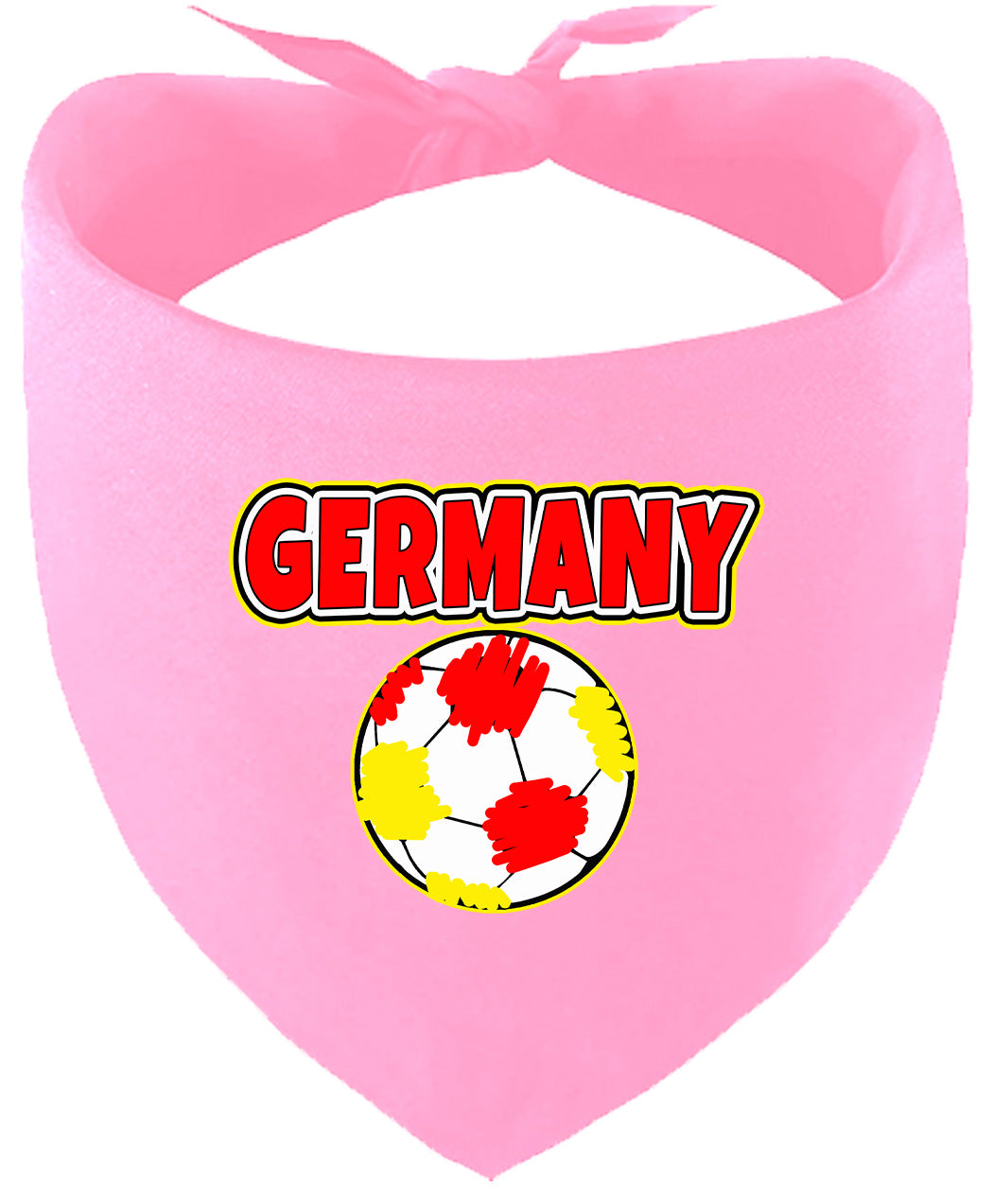 Germany Soccer Pet Bandana Light Pink