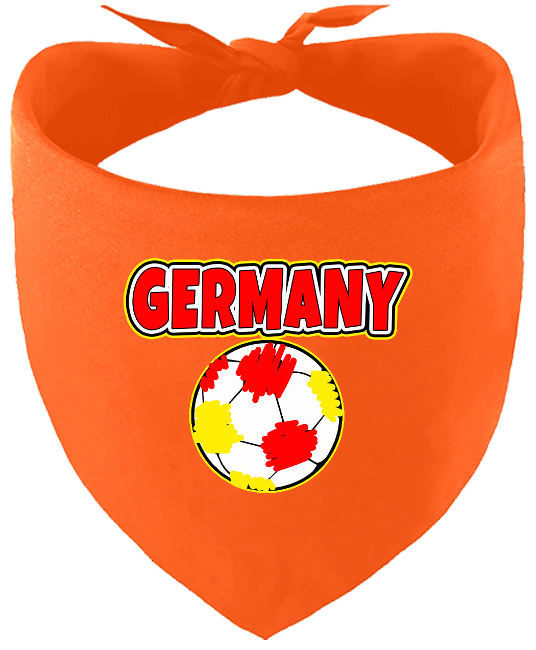Germany Soccer Pet Bandana Orange