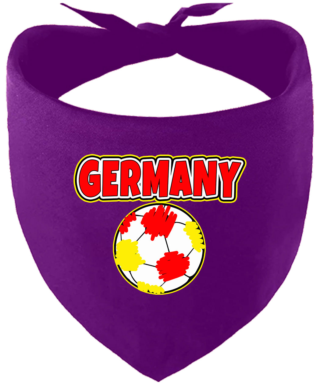Germany Soccer Pet Bandana Purple