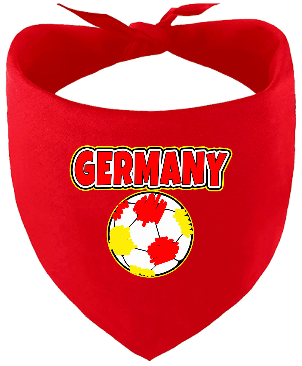 Germany Soccer Pet Bandana Red