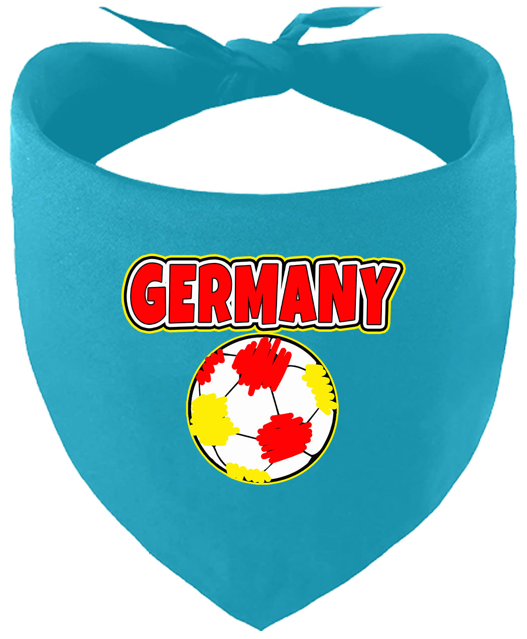 Germany Soccer Pet Bandana Turquoise