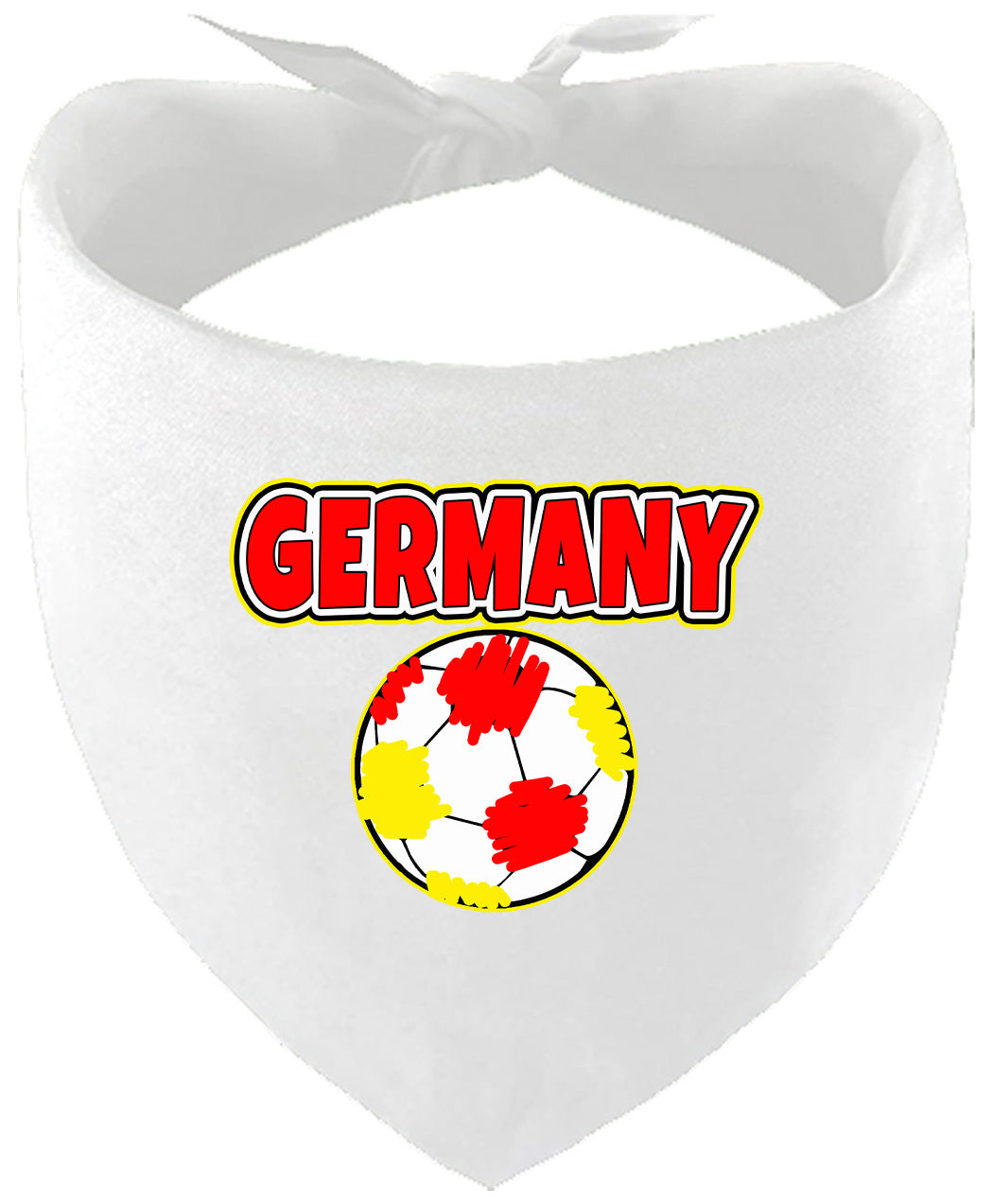 Germany Soccer Pet Bandana White