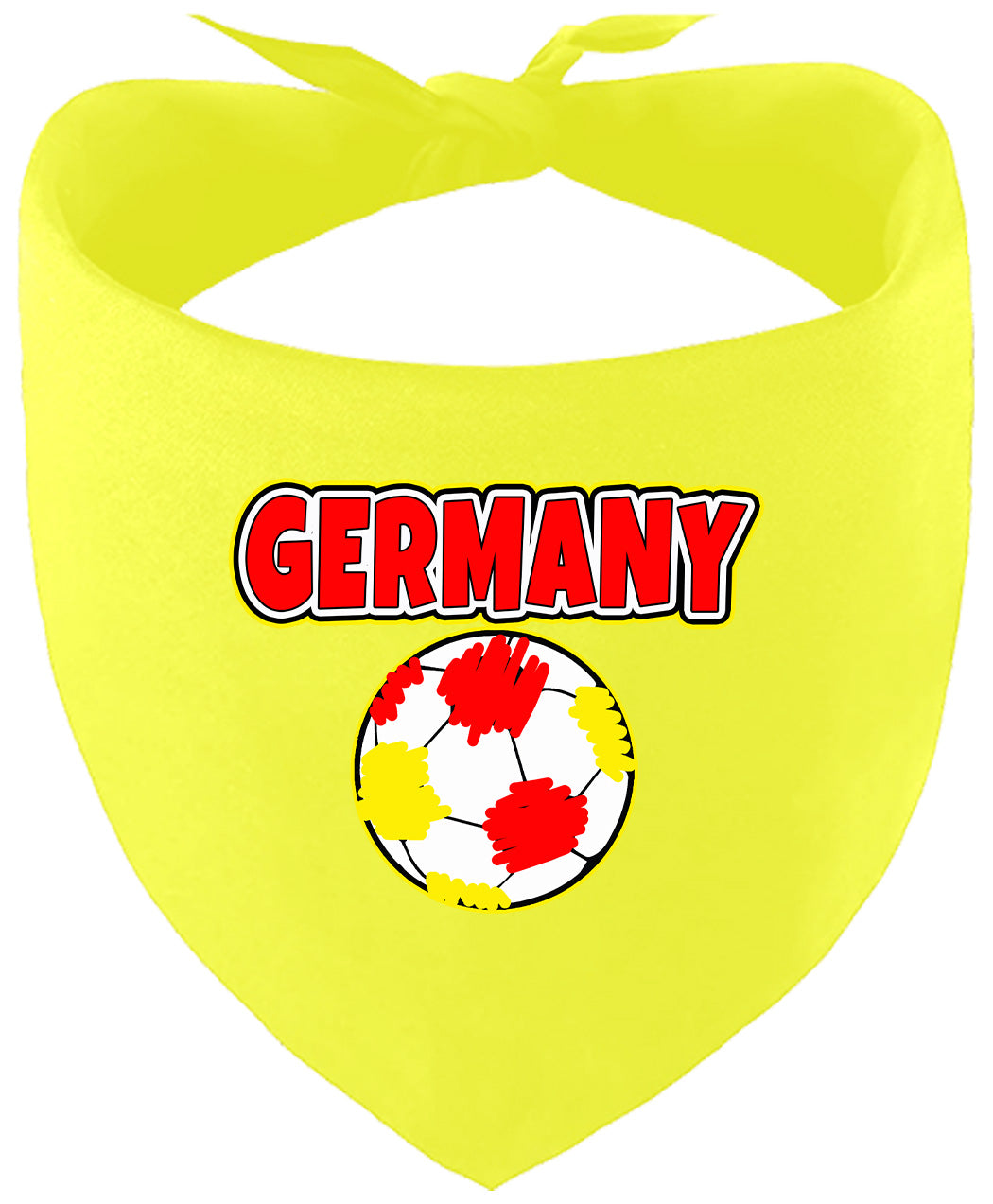 Germany Soccer Pet Bandana Yellow