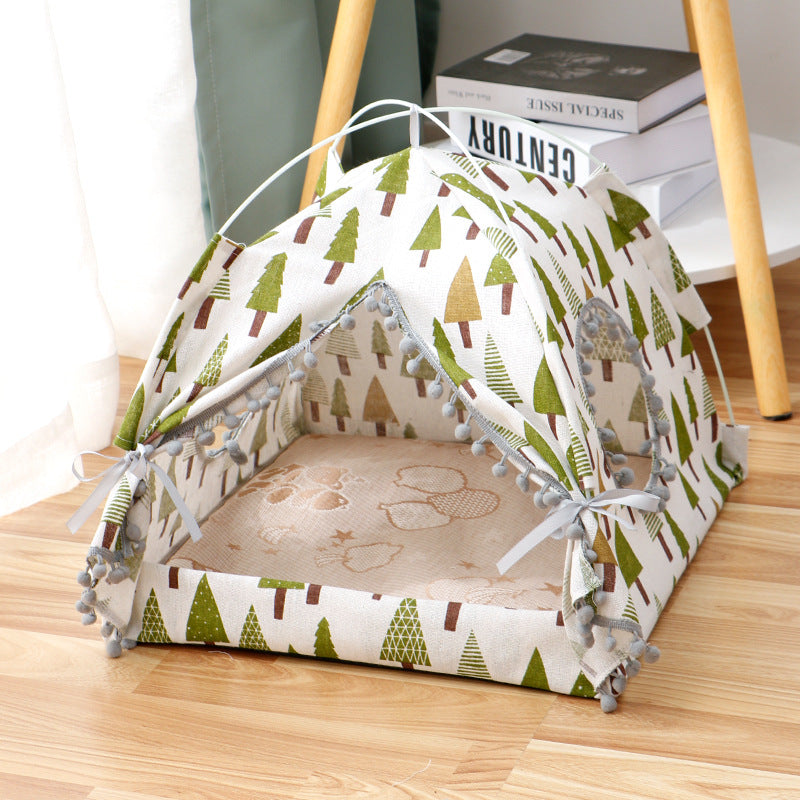 Cat Tent House — Enclosed Pet Bed for Cats
