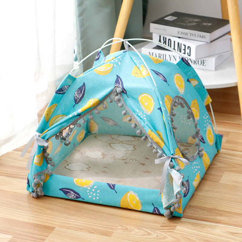 Cat Tent House — Enclosed Pet Bed for Cats