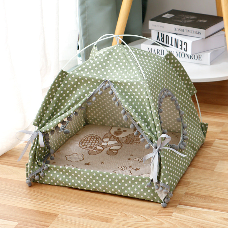 Cat Tent House — Enclosed Pet Bed for Cats