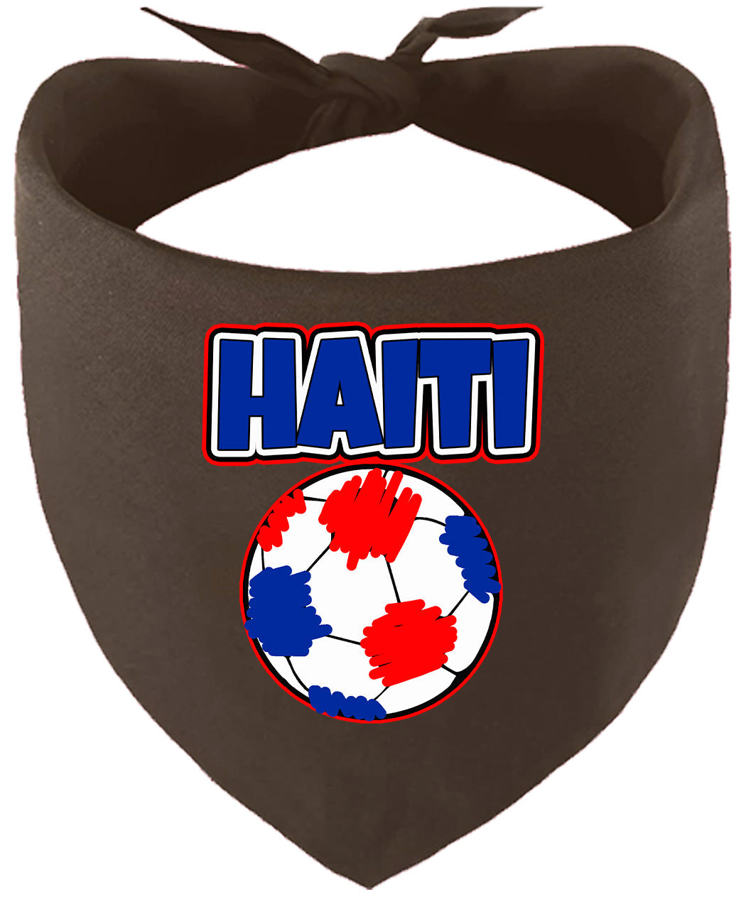 Haiti Soccer Pet Bandana Cocoa