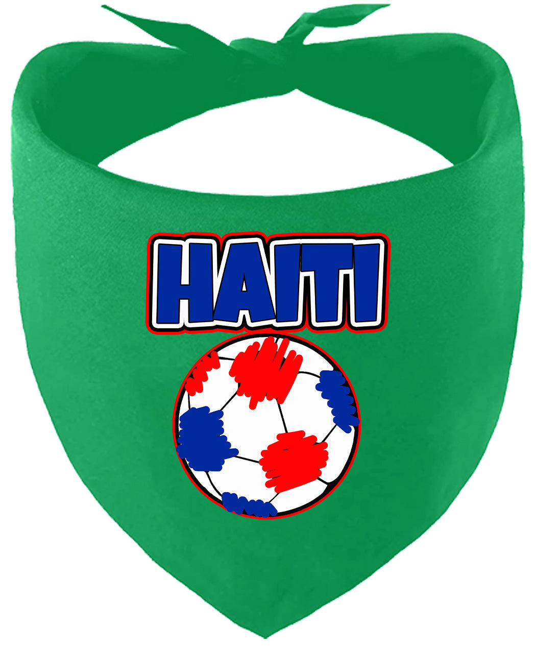 Haiti Soccer Pet Bandana Emerald Green