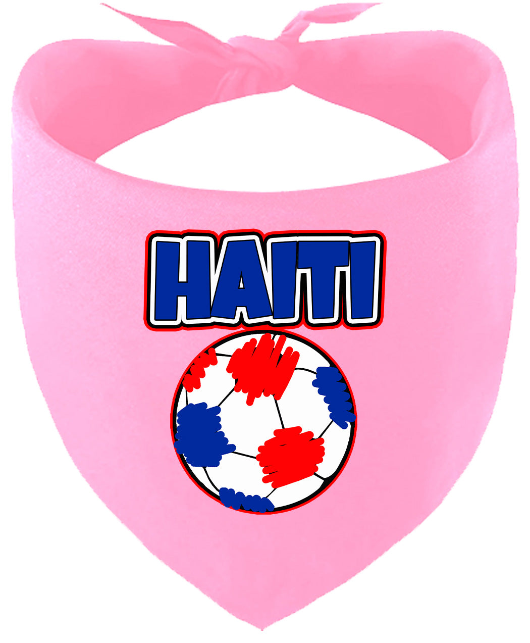 Haiti Soccer Pet Bandana Light Pink