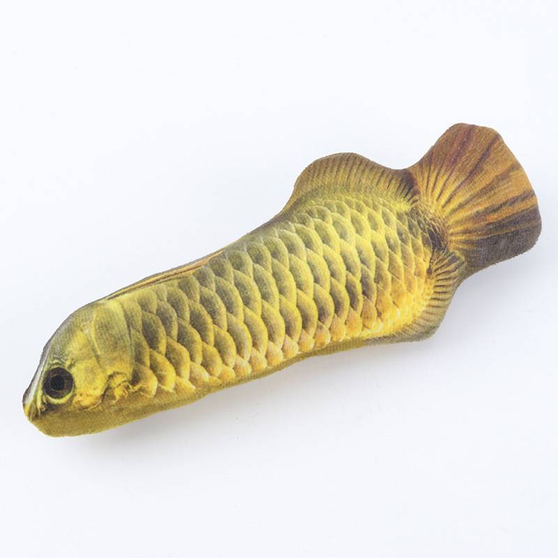 Electric Funny Cat Simulation Fish Beating Usb Jumping Cat Toy Arowana A