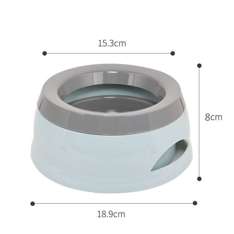 Dog Water Bowl Traveling Car Bowl Anti-skid Splash-proof And Non-wet Mouth Pet Products Green