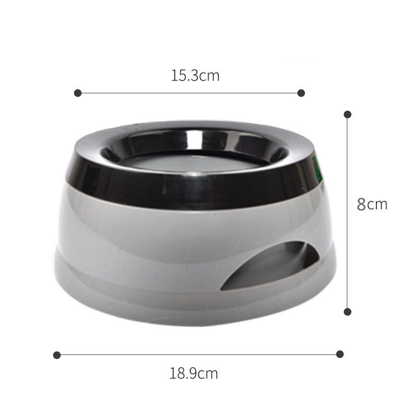 Dog Water Bowl Traveling Car Bowl Anti-skid Splash-proof And Non-wet Mouth Pet Products Grey