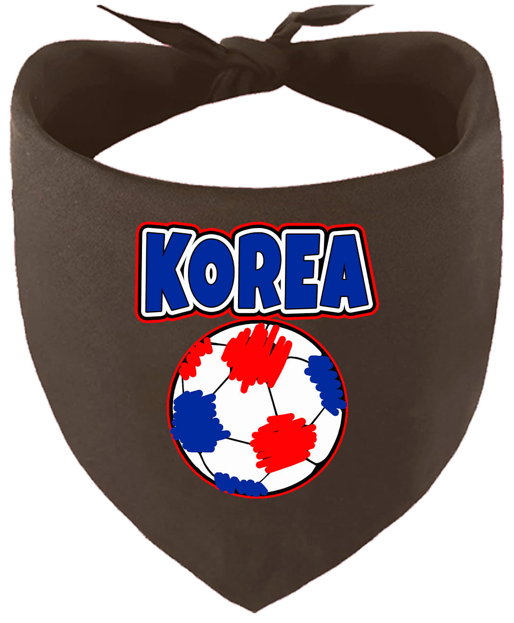 Korea Soccer Pet Bandana Cocoa