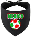 Mexico Soccer Pet Bandana Black