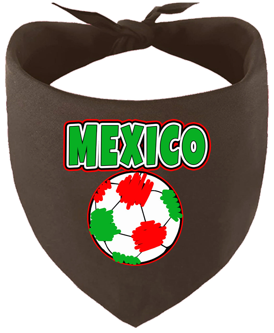 Mexico Soccer Pet Bandana Cocoa