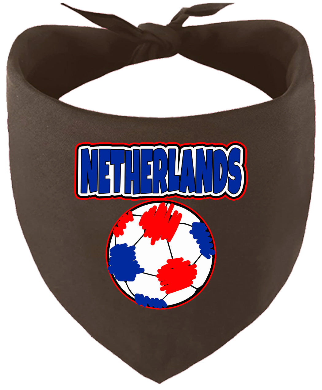 Netherlands Soccer Pet Bandana Cocoa