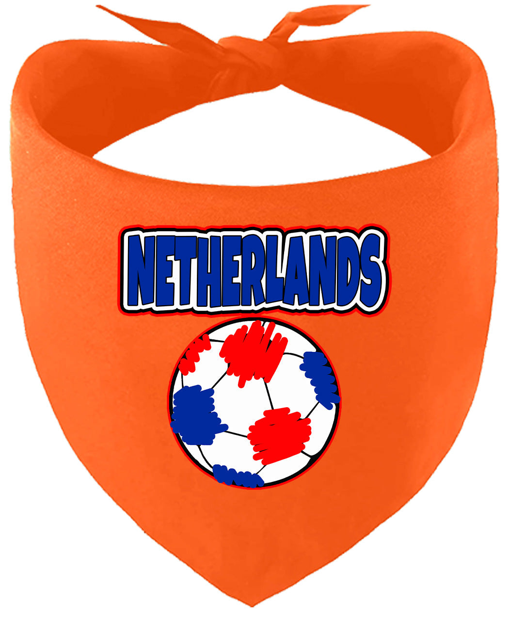 Netherlands Soccer Pet Bandana Orange
