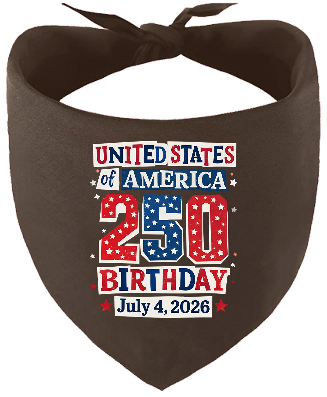 USA 250th Birthday Pet Bandana Cocoa