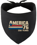 America 76 Pet Bandana Black
