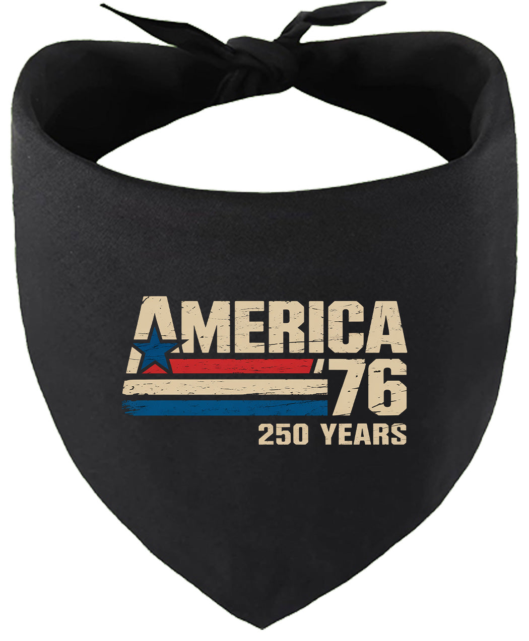 America 76 Pet Bandana Black