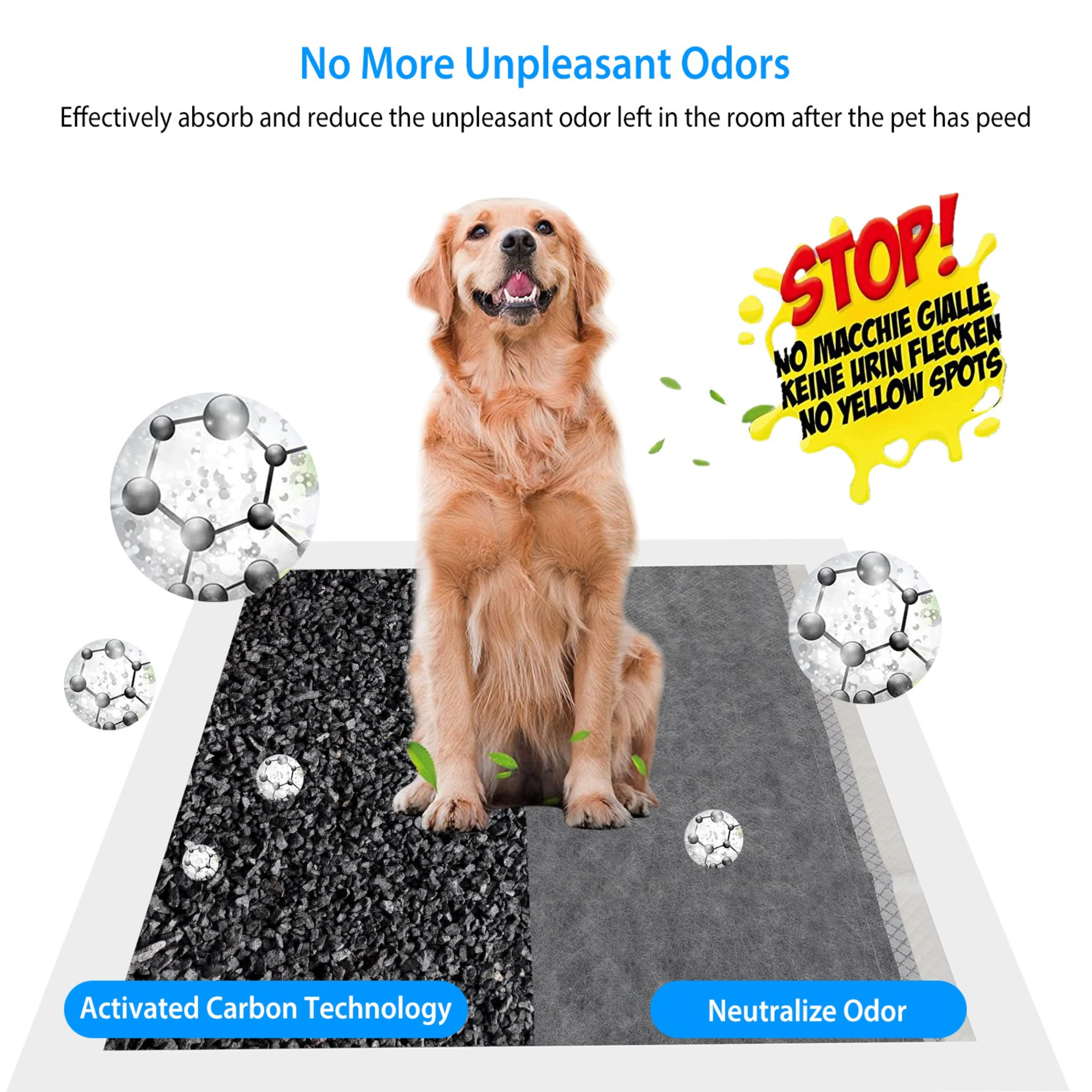 GBruno 40Pcs Dog Pee Training Pads