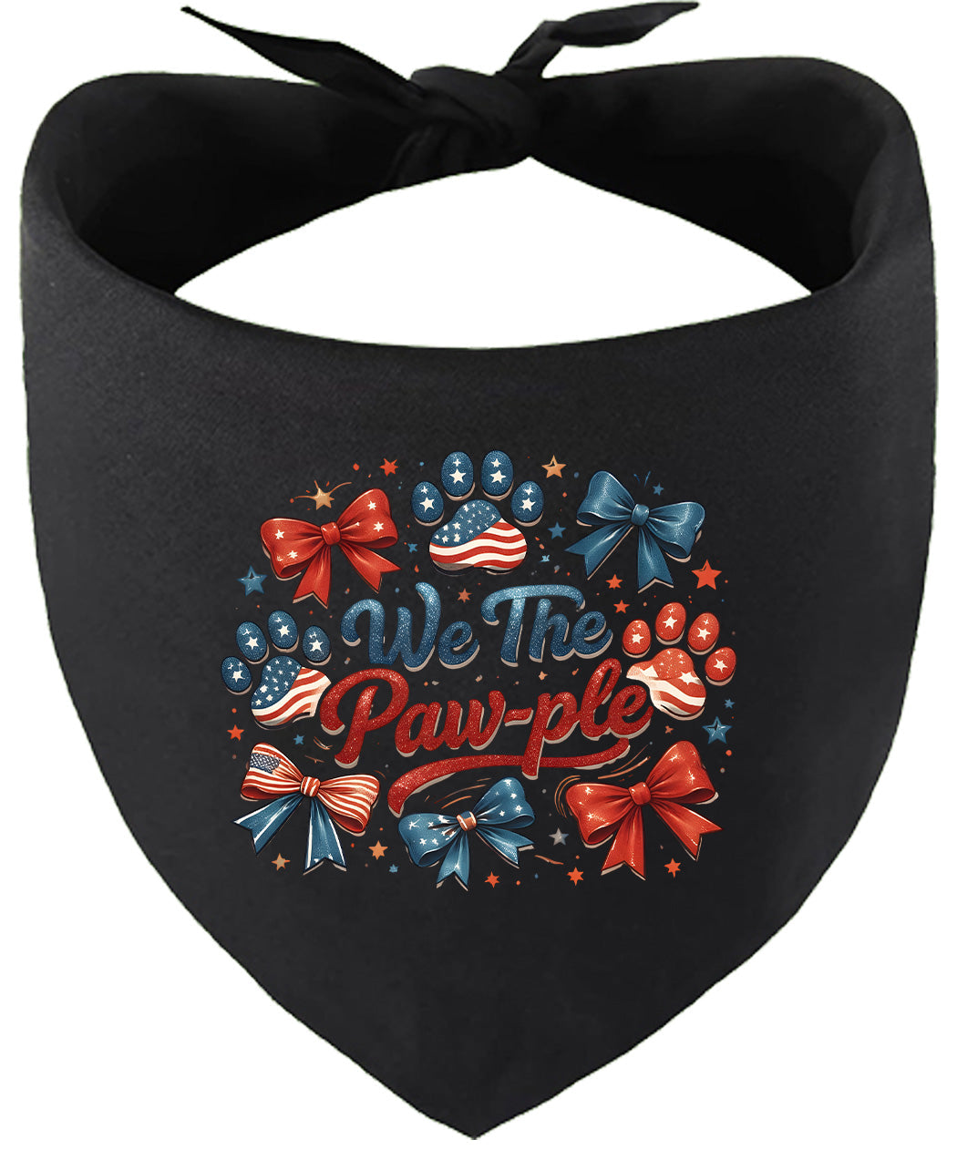 We the Pawple Pet Bandana Black