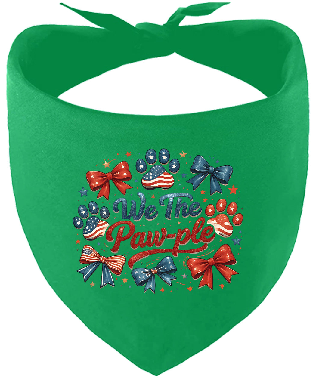 We the Pawple Pet Bandana Emerald Green