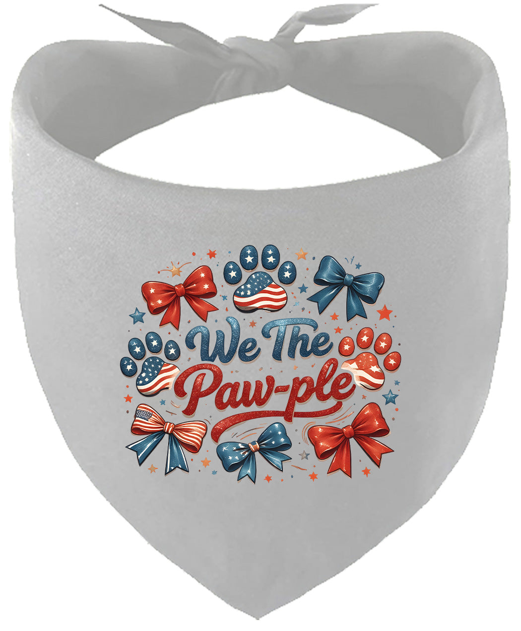 We the Pawple Pet Bandana Grey