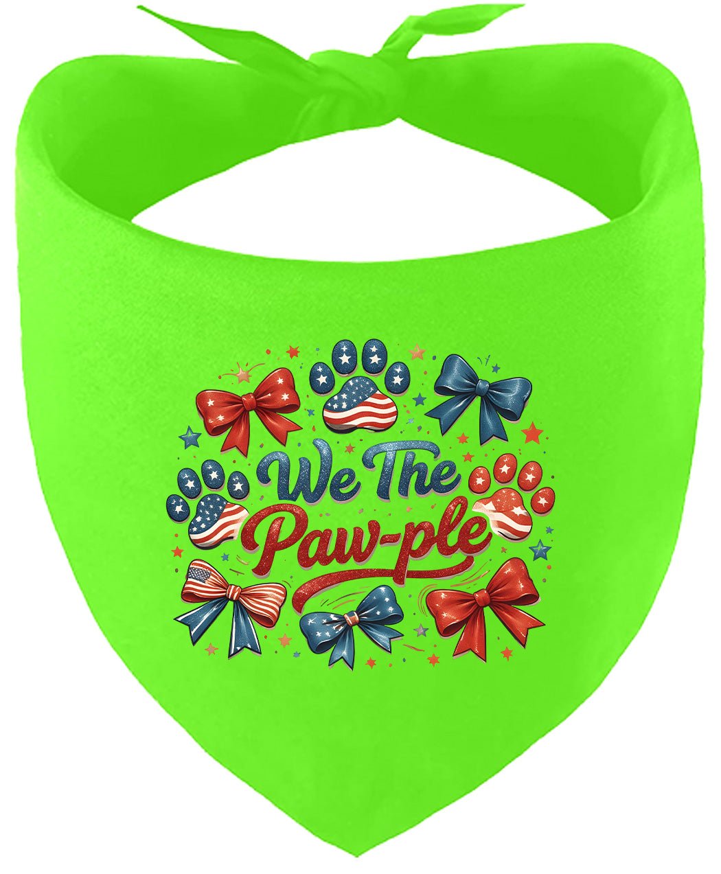 We the Pawple Pet Bandana Lime Green