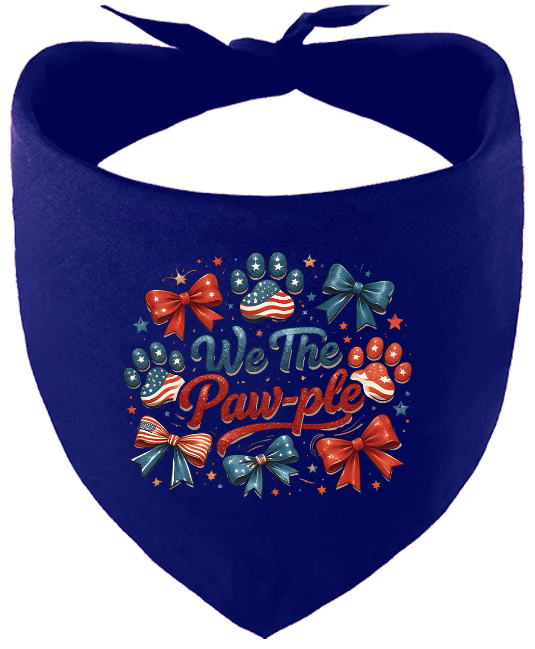 We the Pawple Pet Bandana Navy Blue