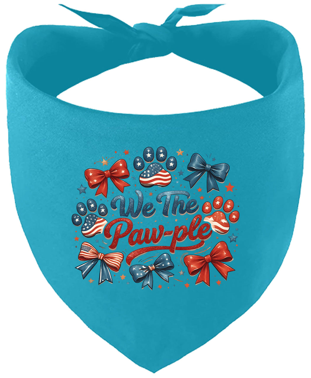 We the Pawple Pet Bandana Turquoise