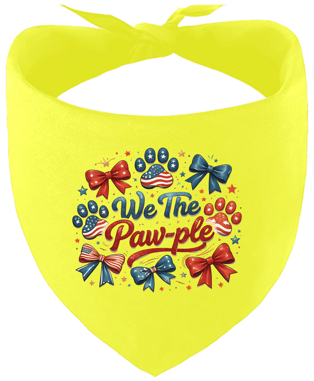 We the Pawple Pet Bandana Yellow