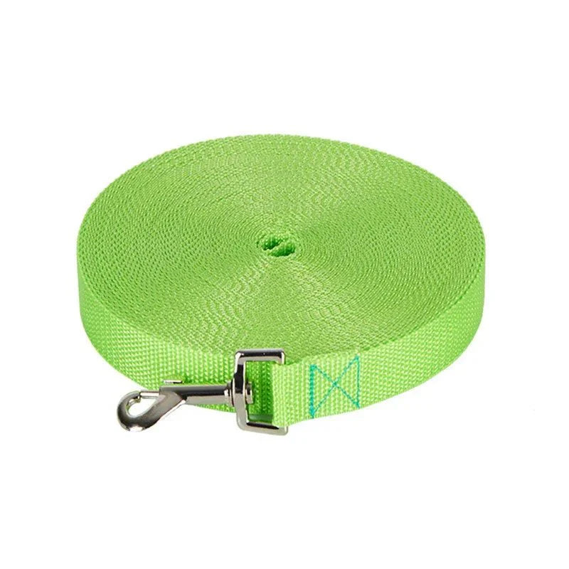 16.40 ft Nylon Dog Training Leash | Long Walking and Traction Rope light-green